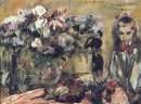 Lovis Corinth, Flowers and Wilhelmine , 1920